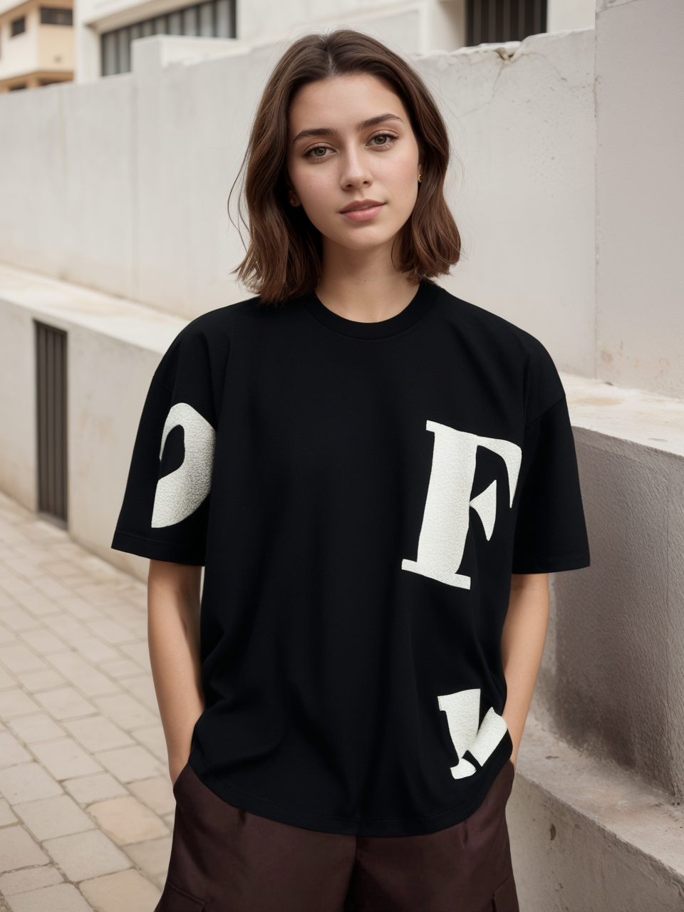 Oversized Pop Art Graphic T-Shirt