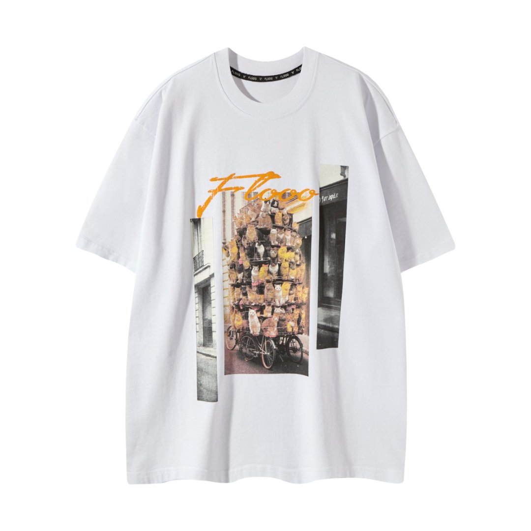 Urban Feline Triptych T-shirt