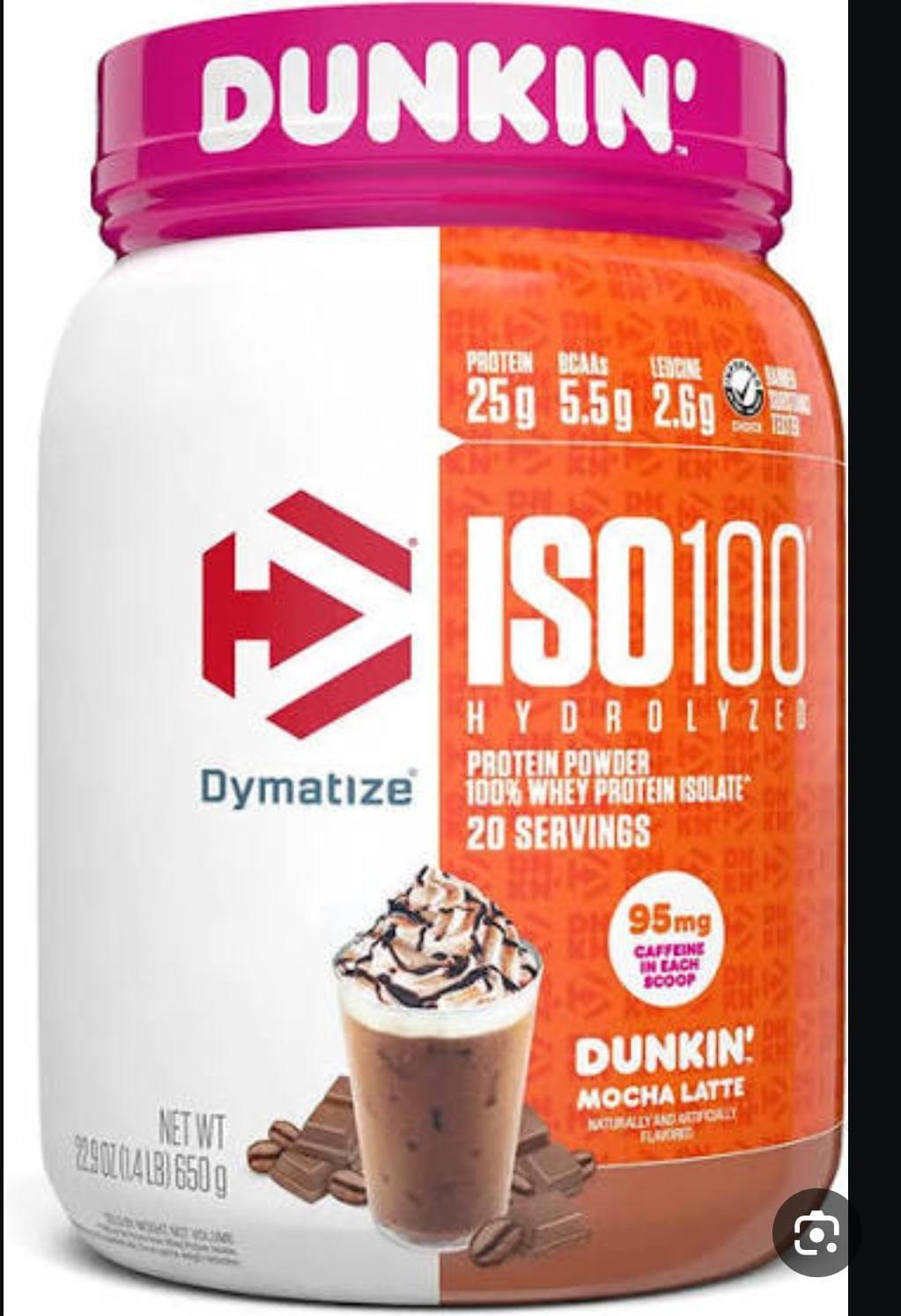 Dymatize ISO100 Hydrolyzed Dunkin' Mocha Latte