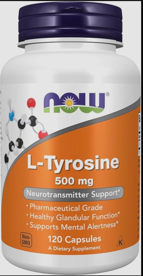 NOW L-Tyrosine 500mg kapsules