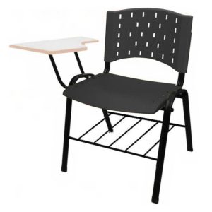 Carteira Universitaria Plastica - Plastico Preto (Polipropileno) - 32001