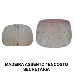Madeira do ASSENTO / ENCOSTO Anatomico SECRETARIA - TRES ESTADOS - 97006