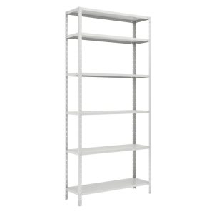 Estante de Aco com 06 Bandejas 30cm (22/18) - 1,98×0,92×0,30m - W3 - Cinza - 16007