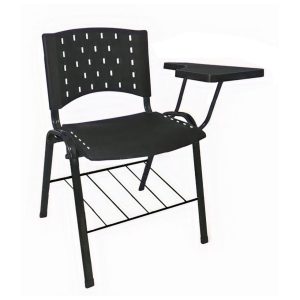 Cadeira Universitaria Plastica (CANHOTO) - COR PRETO - REALPLAST - 32022
