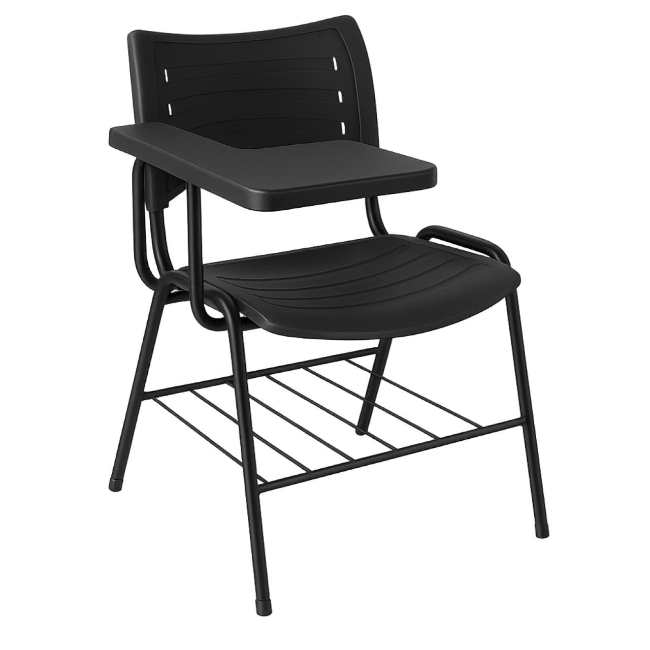 Cadeira Universitaria Plastica Prancheta PLASTICA - MRPlast Preto - 34130