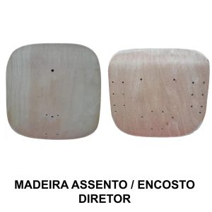 Conjunto de Madeira do ASSENTO / ENCOSTO Anatomico DIRETOR - 97012