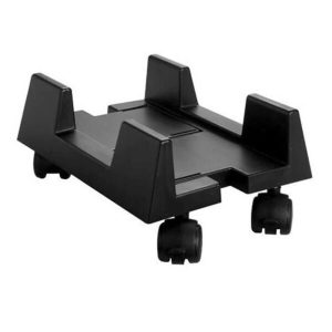 Porta CPU Plastico Preto c/ Rodizios - MASTICMOL - 72101