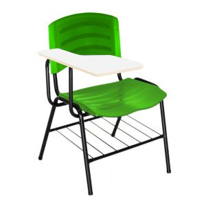 Cadeira Universitaria Plastica com Prancheta MDF - COR VERDE 34018