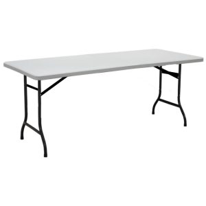 Mesa Refeitorio MASTER - 1,80X0,45X0,75m - TAMPO PP BRANCO - 50075