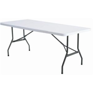 Mesa Refeitorio MASTER FIT C/ Pes Dobrįveis 2,00×0,90×0,75m - Tampo em PP BRANCO - 50071