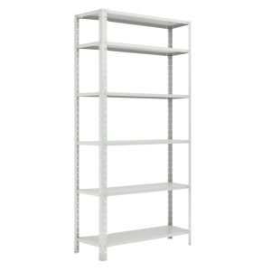 Estante de Aco com 06 Bandejas 40cm (26/20) - 1,98×0,90×0,40m - W3 - Cinza - 17010