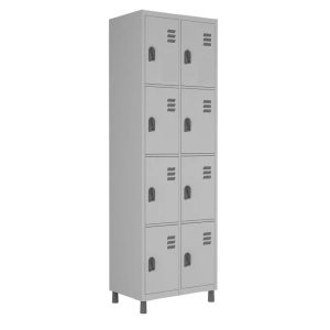 Roupeiro de Aco c/ 08 Portas PEQUENAS - 1,84×0,64×0,35m - CZ/CZ - W3 - 10017