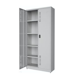 Armario de Aco POP c/ Portas PA 80 - 1,90×0,80×0,40m - MONTADO - CHAPA #26 - W3 - CZ/CZ - 17005