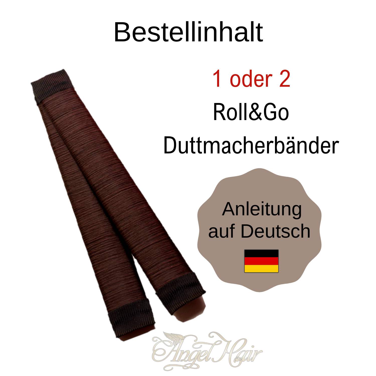 Haarstyler Dutt Styling Band – Bun Maker für mittellanges bis langes Haar, Snap Hair Tool für Hochsteckfrisuren & Ballett -Anleitung Inklusive!