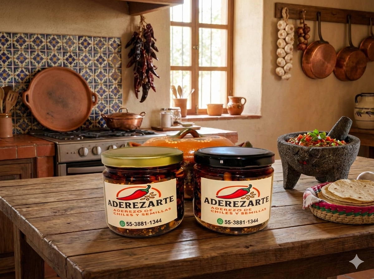 Aderezo de Semillas con Chiles secos