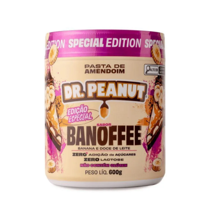 Pasta de amendoim sabor Banoffee  600g