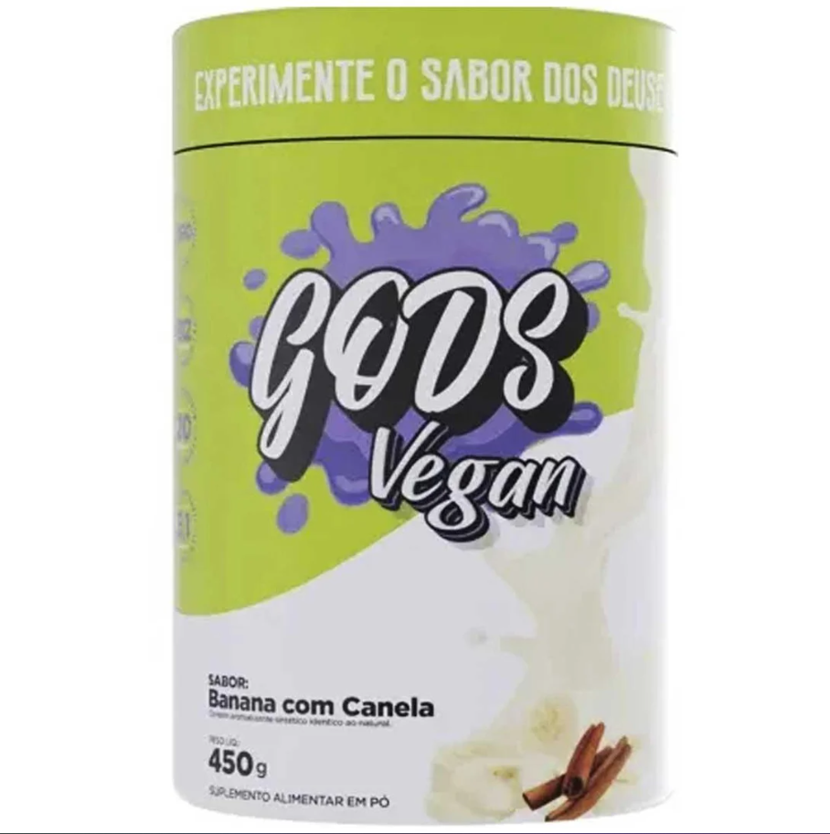  Protein Vegano Gods Vegan Ervilha 450g Banana c/ Canela