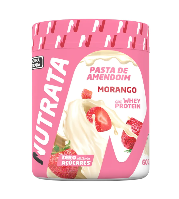 Nutrata Pasta de Amendoim 600g - Morango