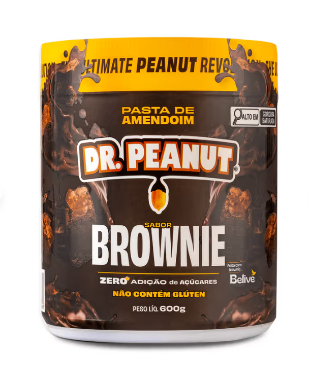Pasta de amendoim sabor Brownie 600g