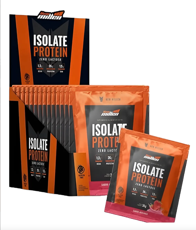 Display Sachê Isolate Protein Morango 15uni - New Millen