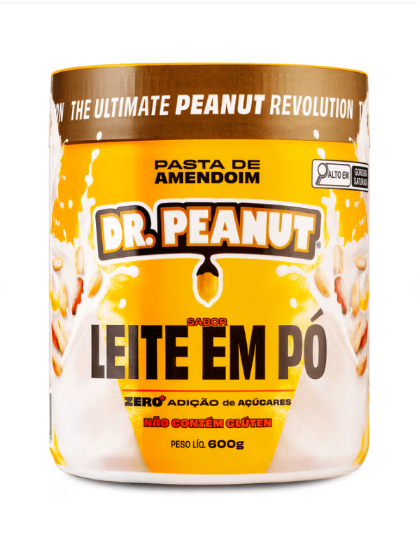 Pasta de amendoim sabor Leite em Pó 600g