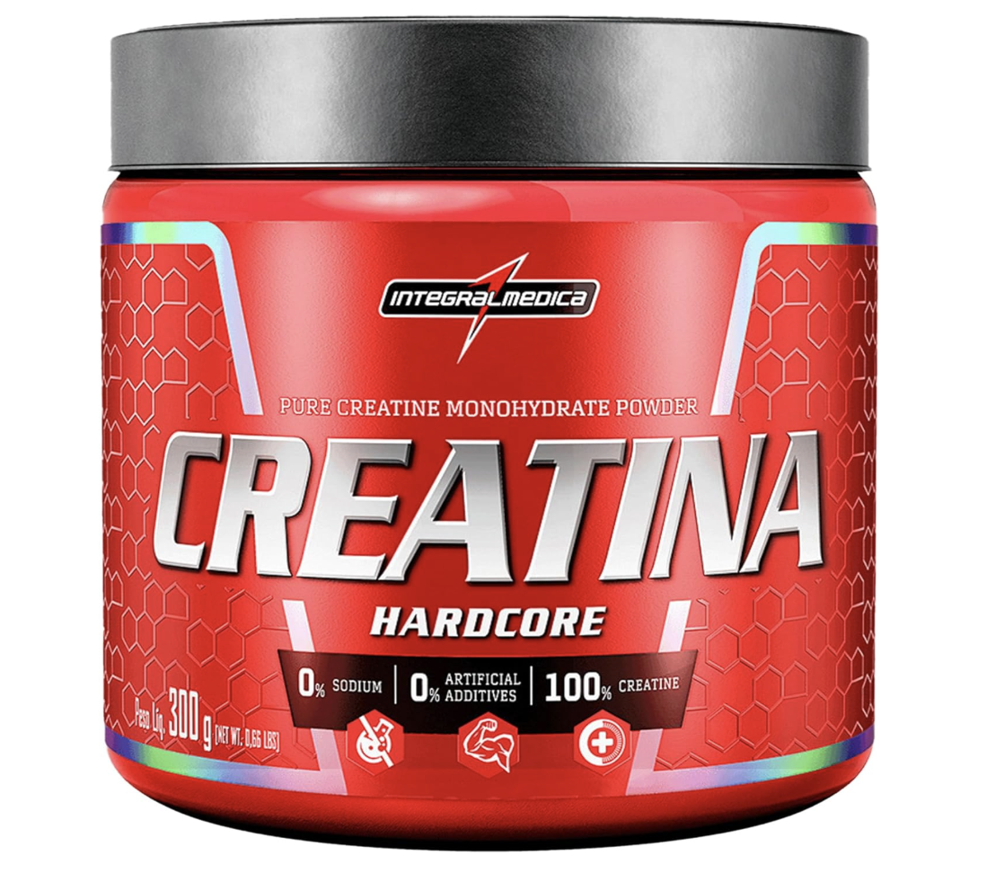 Integralmedica - Creatina em Pó Hardcore 100% Pura e Monohidratada - 300g