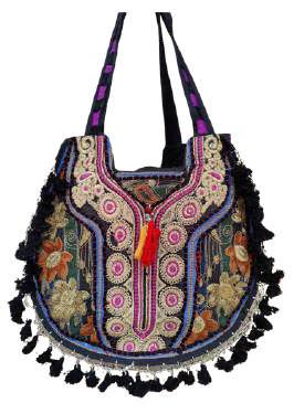 Barmer Handcrafted Boho Matka  Jhola Shoulder Bag