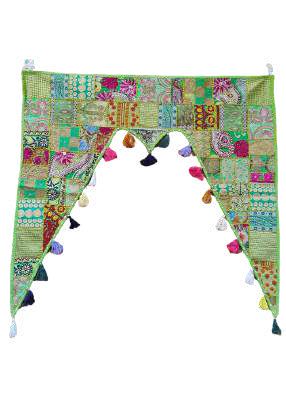 Barmer Handmade Patchwork and Embroidered Door Valance