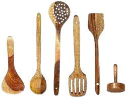 Wooden Kitchen Utensils Set of 6