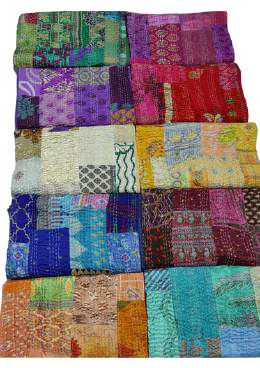 Barmer Silk Patola Patchwork Kantha