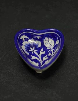 Hand-Painted Heart-Shaped Ceramic Dishes