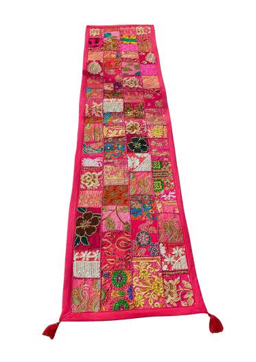 Embroidered Patchwork Table Runner