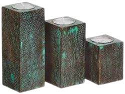 Wooden Candle Holder Set