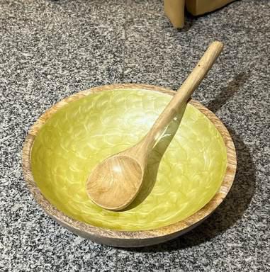Epoxy Resin Wooden Bowl with Spoon