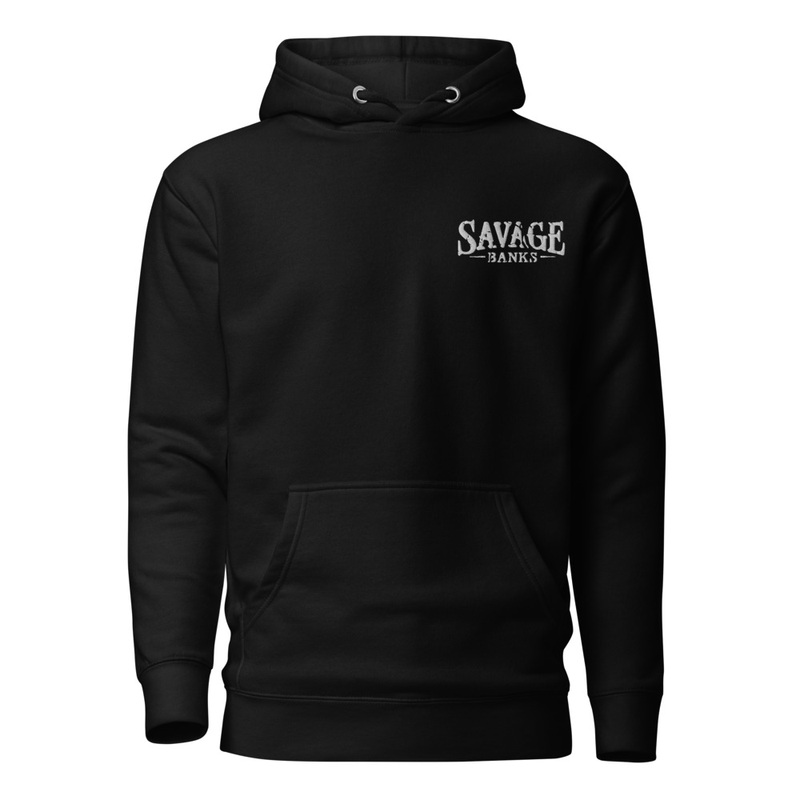 Unisex Savage Banks Embroidered Logo Hoodie 
