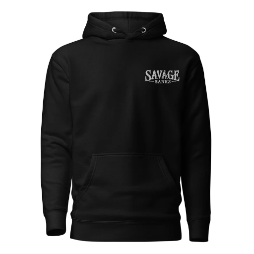 Unisex Savage Banks Embroidered Logo Hoodie 