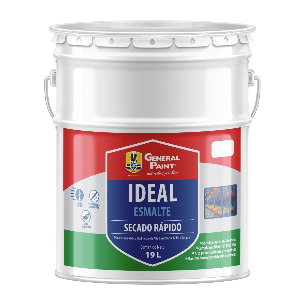 20207 Esmalte Ideal Secado Rápido 19L