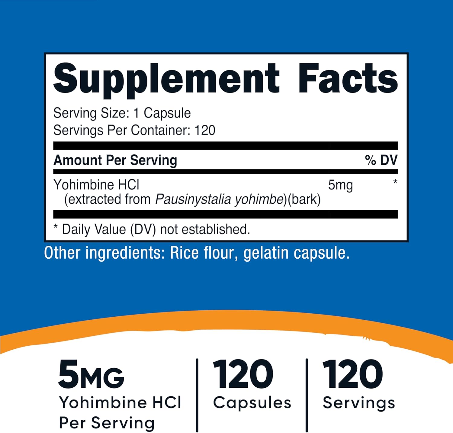 Yohimbina 5mg 120Cápsulas