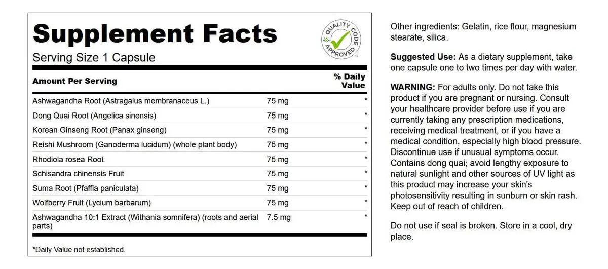 Herbal Complejo Adaptógeno
