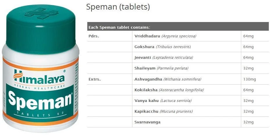 Speman Himalaya 60 tabletas