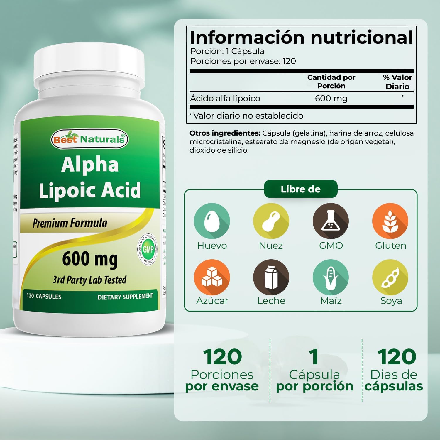 Ácido Alfa Lipoico 600mg