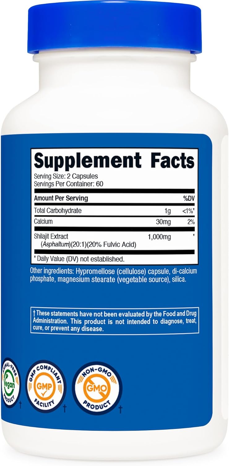 Shilajit + ácido fúlvico 1000mg