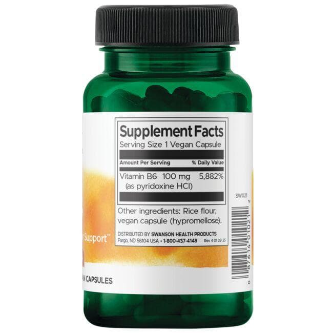 Vitamina B6 Piridoxina 100mg 