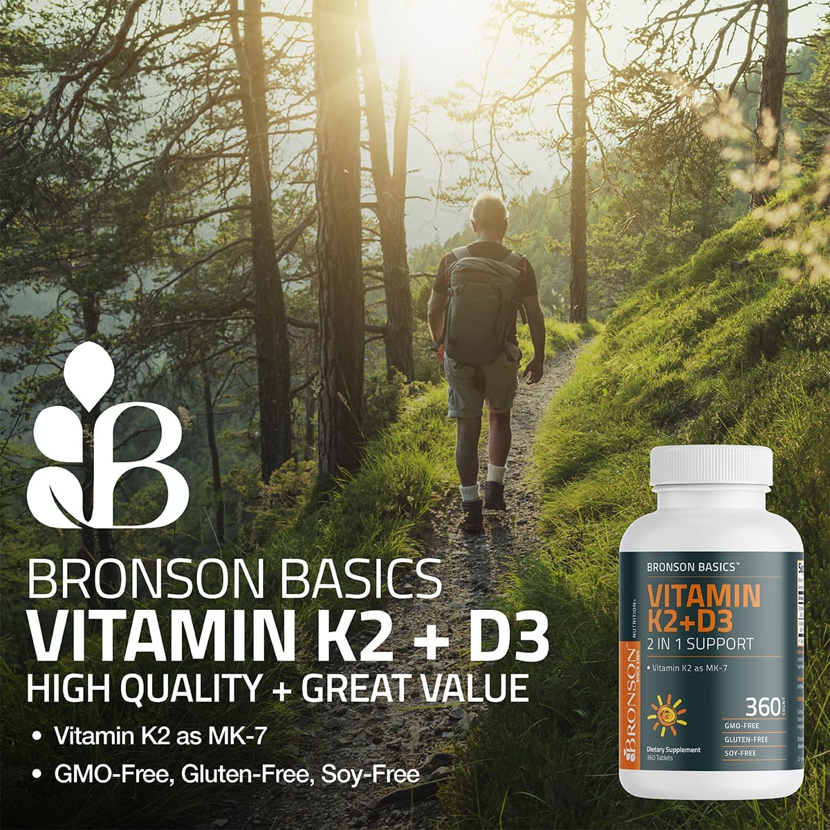 Vitamina K2 + D3 (MK7) 120 tabs