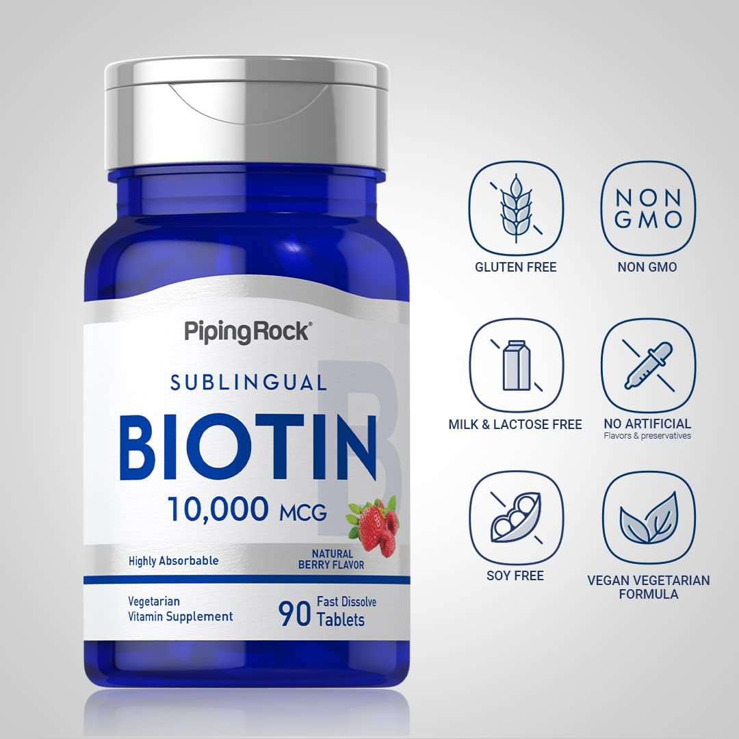 Biotina Sublingual 10,000 mcg