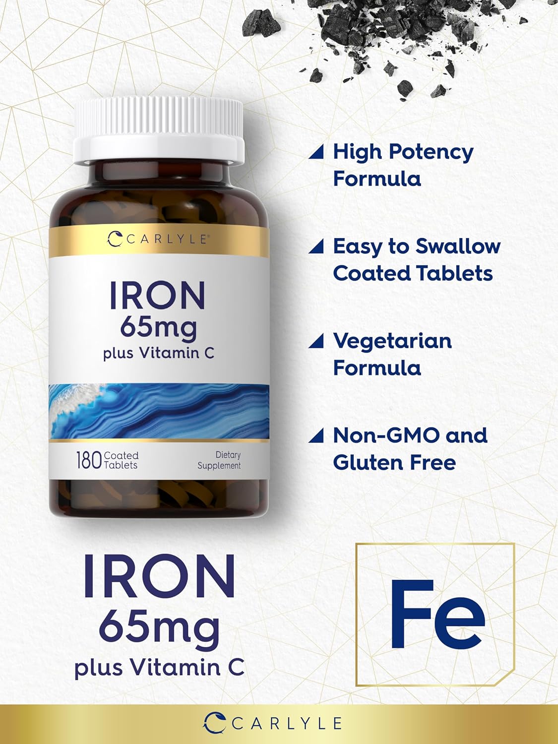 Iron Hierro 65mg + vitamina C