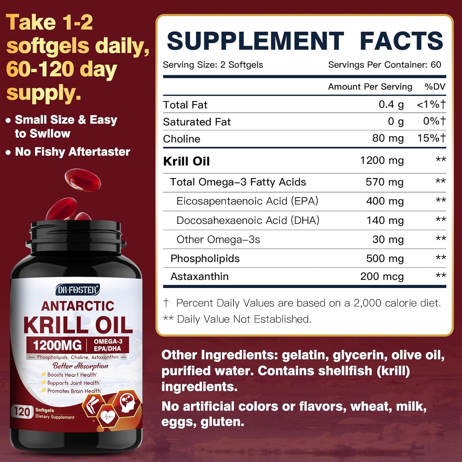 Aceite de krill antártico 1200mg