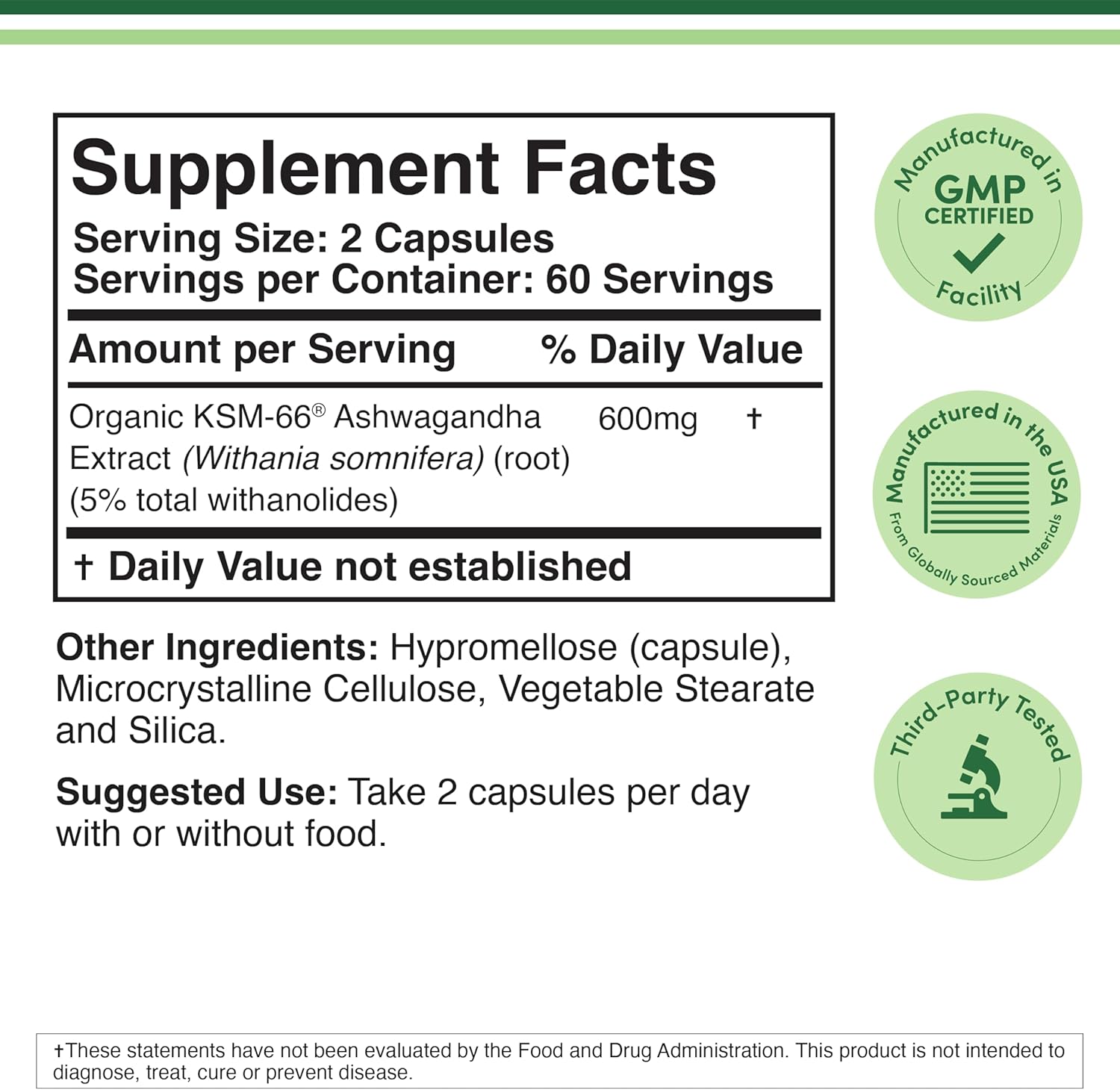 Organic Ksm-66 Ashwagandha