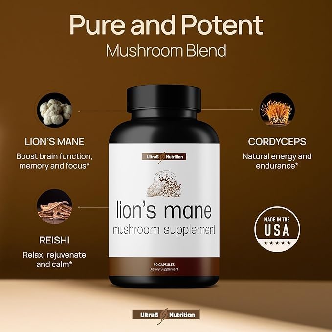 Melena de León Reishi Cordyceps