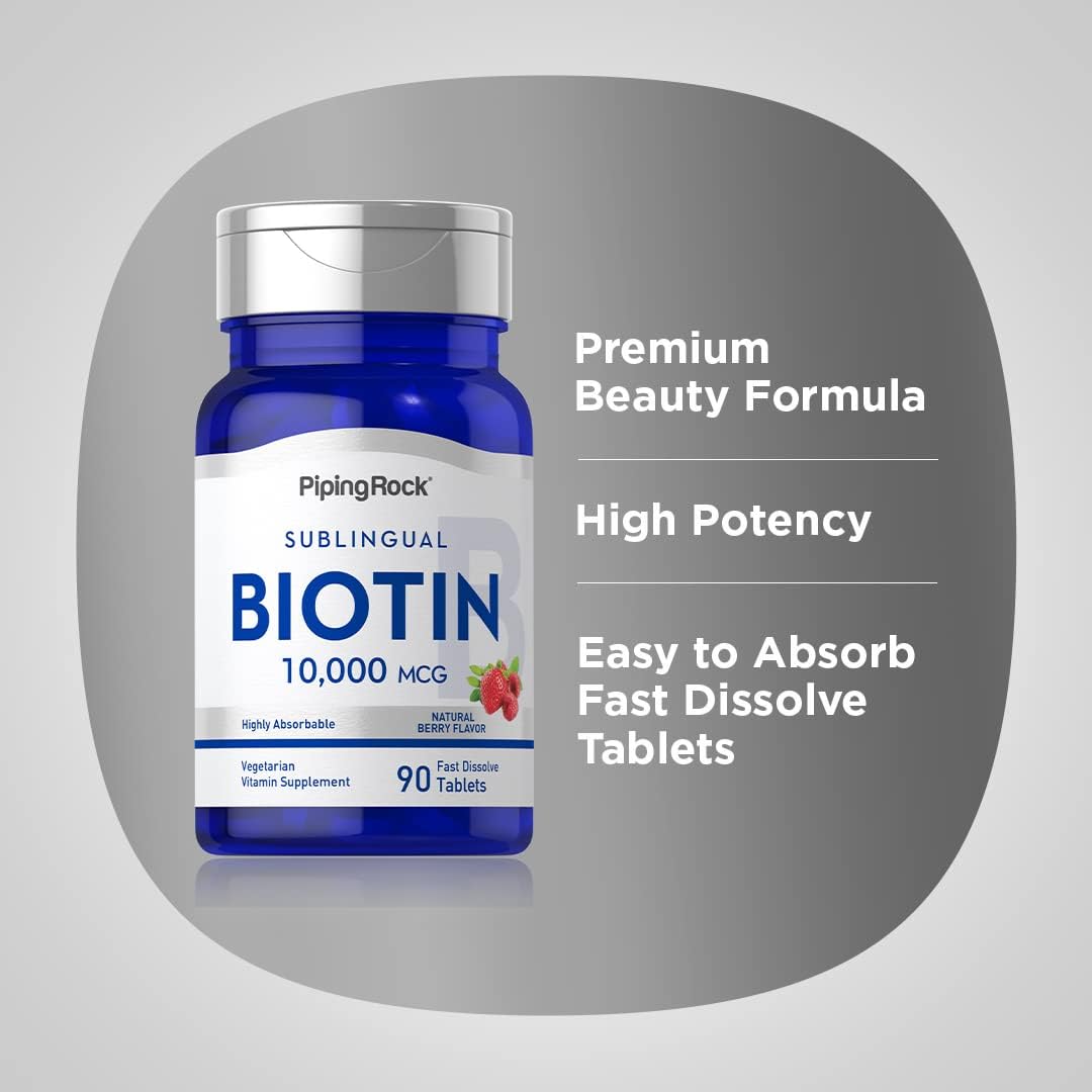 Biotina Sublingual 10,000 mcg